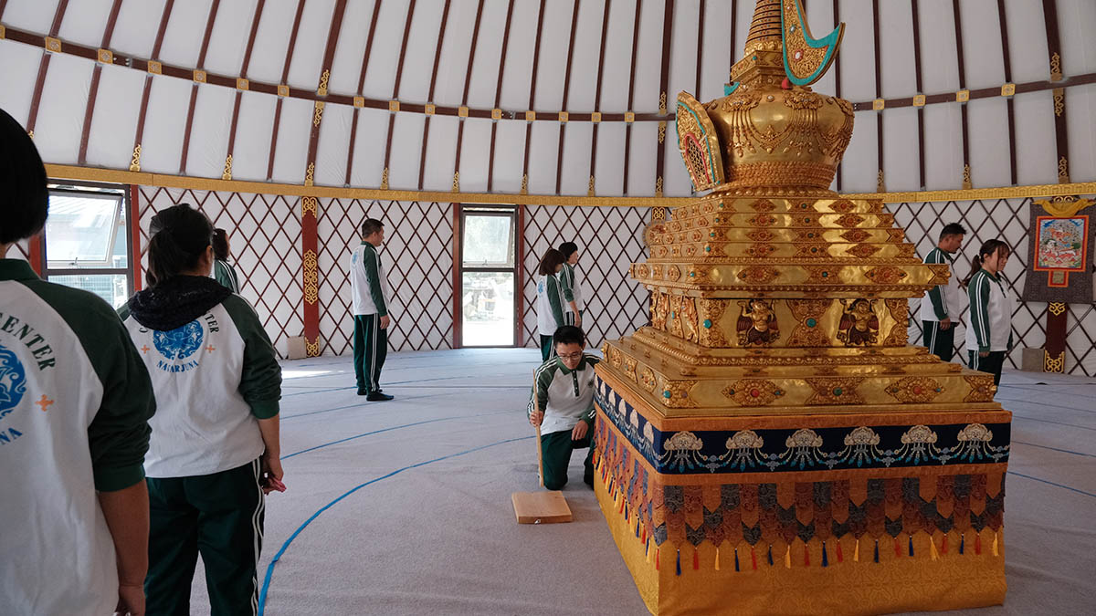 Walking Meditation in the Yurt
