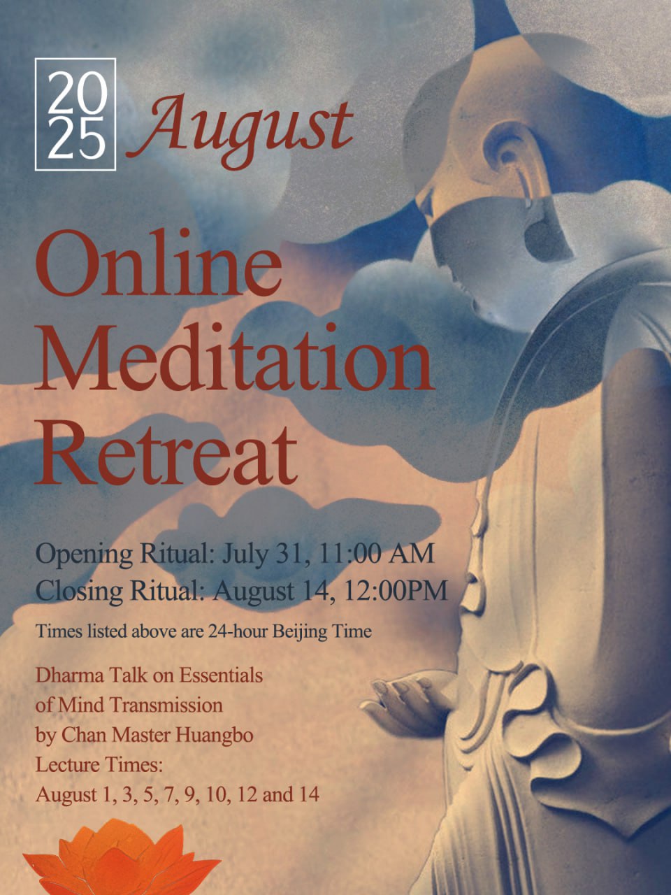 Online Meditation Retreat – August 2025