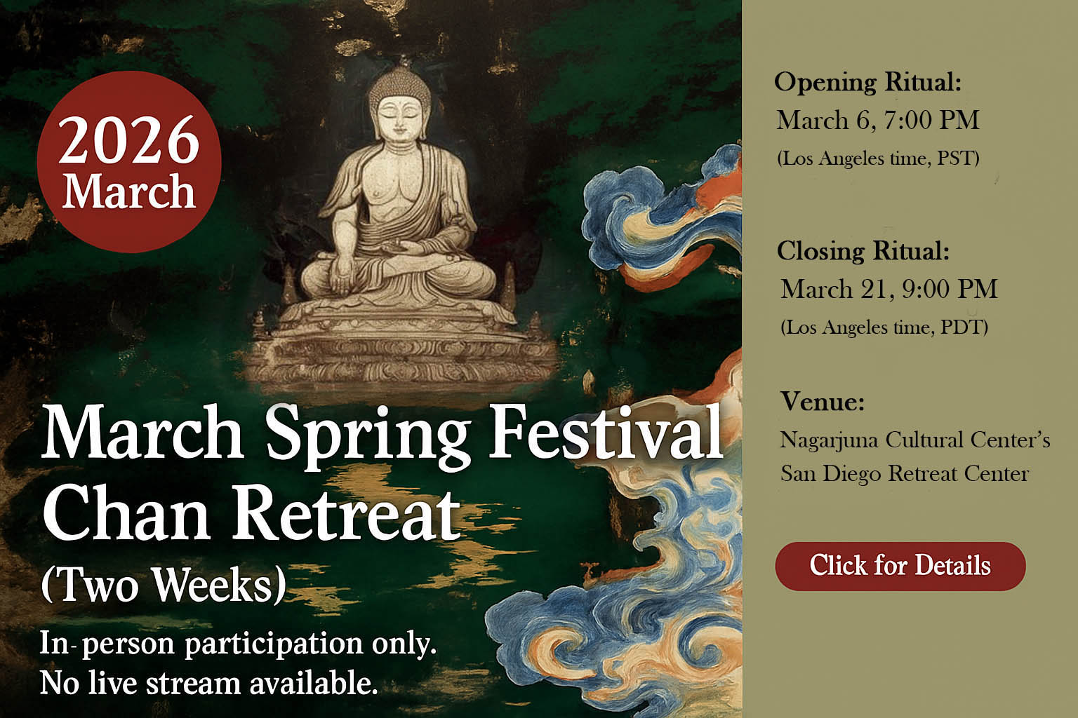 March Spring Festival Chan Retreat