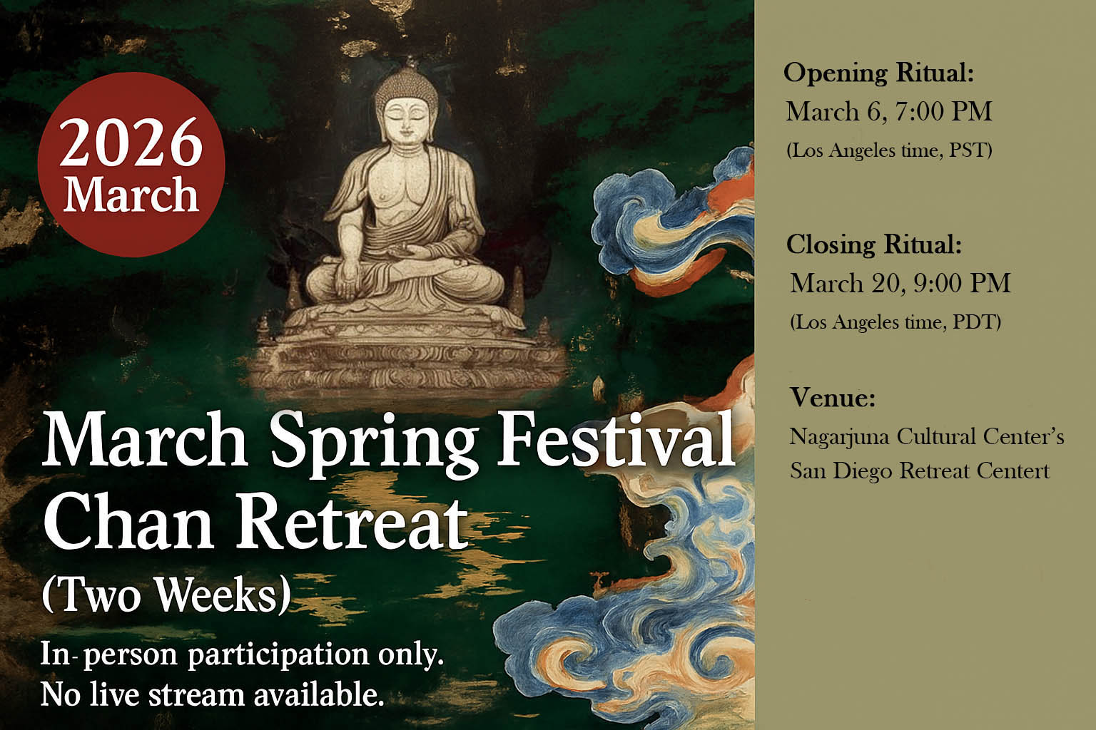 March Spring Festival Chan Retreat